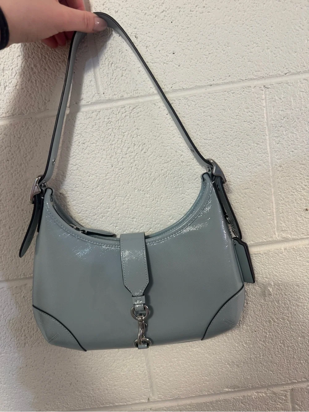 Coach light blue hamptons hobo bag